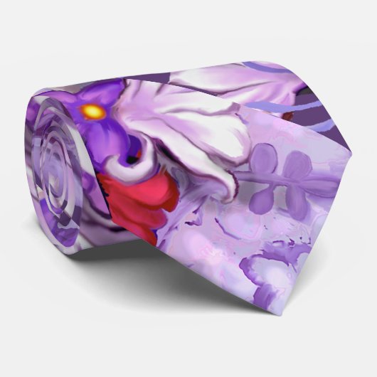 Lila Sun Fairy Krawatte (Gerollt)