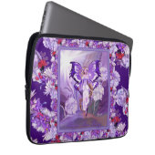 Lila Sun Fairy Laptopschutzhülle (Vorne Rechts)