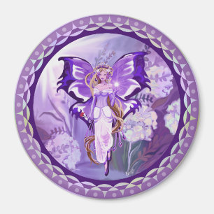 Lila Sun Fairy Magnet