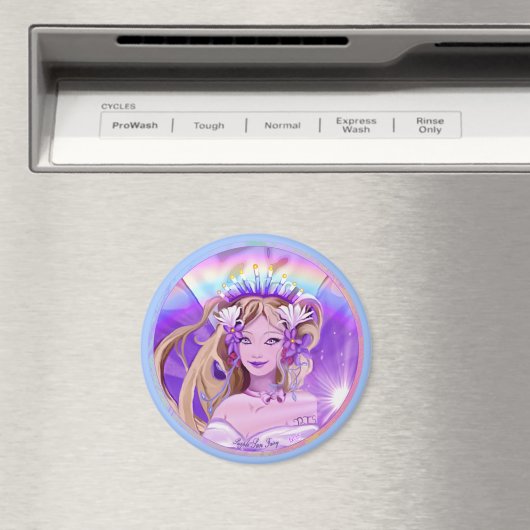 Lila Sun Fairy Magnet (In Situ (Geschirrspüler))
