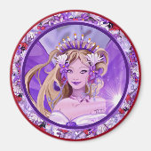 Lila Sun Fairy Magnet (Vorne)