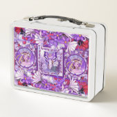 Lila Sun Fairy Metal Lunch Box (Rückseite)