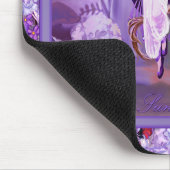 Lila Sun Fairy Mouse Pad Mousepad (Ecke)