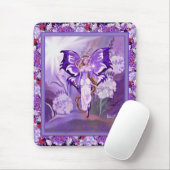 Lila Sun Fairy Mouse Pad Mousepad (Mit Mouse)