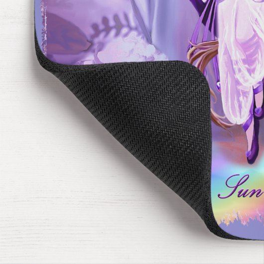 Lila Sun Fairy Mousepad (Ecke)