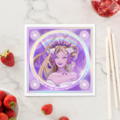 Lila Sun Fairy Napkins Serviette (Beispiel)