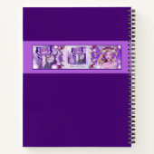 Lila Sun Fairy-Notebook Notizblock (Rückseite)