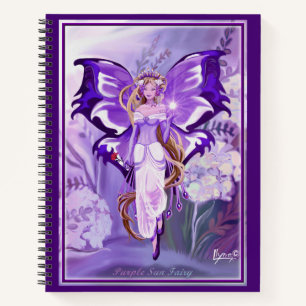 Lila Sun Fairy-Notebook Notizblock
