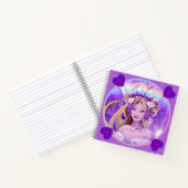 Lila Sun Fairy-Notebook Notizblock (Innenseite)