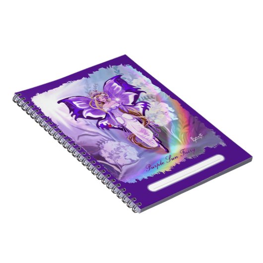 Lila Sun Fairy-Notebook Notizblock (Rechte Seite)