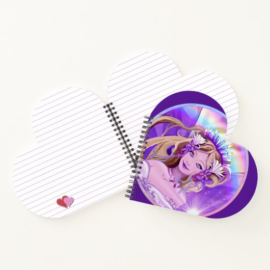 Lila Sun Fairy-Notebook Notizblock (Innenseite)