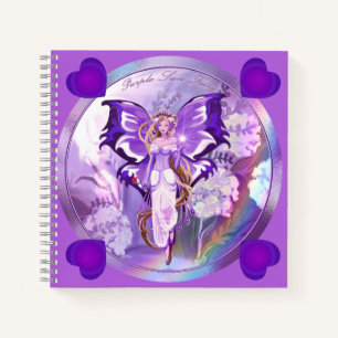 Lila Sun Fairy-Notebook Notizblock