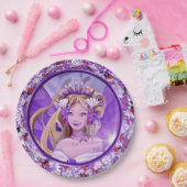 Lila Sun Fairy Paper-Teller Pappteller (Party)