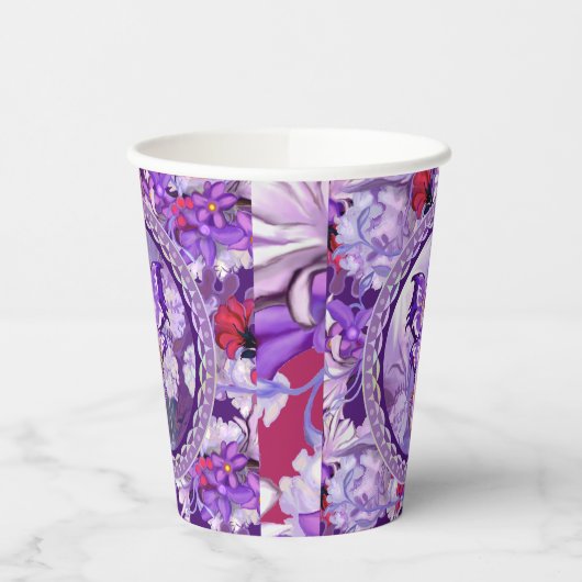 Lila Sun Fairy Pappbecher (Links)