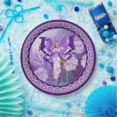 Lila Sun Fairy Pappteller (Party)