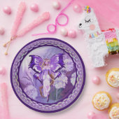 Lila Sun Fairy Pappteller (Party)