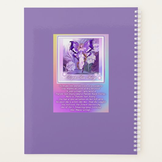 Lila Sun Fairy Planer (Rückseite)