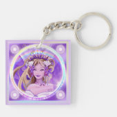Lila Sun Fairy Schlüsselanhänger (Rückseite)
