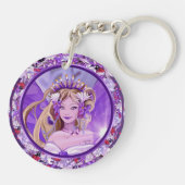 Lila Sun Fairy Schlüsselanhänger (Rückseite)