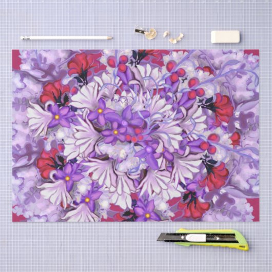 Lila Sun Fairy Seidenpapier (Handwerk)