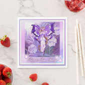 Lila Sun Fairy Serviette (Beispiel)