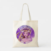 Lila Sun Fairy Tote Bag Tragetasche (Rückseite)