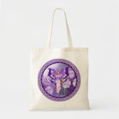 Lila Sun Fairy Tote Bag Tragetasche (Vorne)