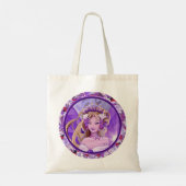 Lila Sun Fairy Tote Bag Tragetasche (Rückseite)
