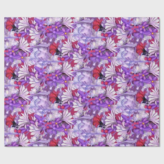 Lila Sun Fairy Wrapping Paper Geschenkpapier (Flach)