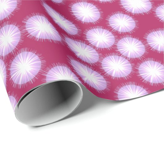 Lila Sun Fairy Wrapping Paper Geschenkpapier (Rolleneckpunkt)