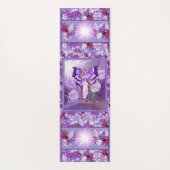 Lila Sun Fairy Yogamatte (Rückseite)