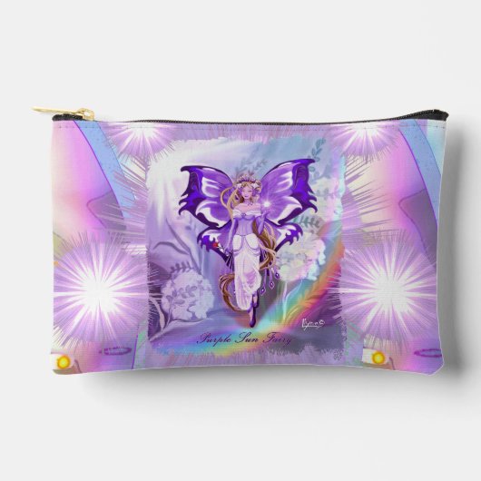Lila Sun Fairy Zubehörtasche (Vorderseite)
