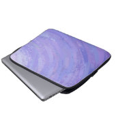 Lila Sun Laptopschutzhülle (Vorne Knopf)