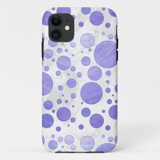 Lila Sun Polka Dot Case-Mate iPhone Hülle (Rückseite)