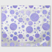 Lila Sun Polka Dot Geschenkpapier (Flach)