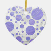 Lila Sun Polka Dot Keramikornament (Vorne)
