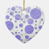 Lila Sun Polka Dot Keramikornament (Hinten)