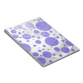 Lila Sun Polka Dot Notizblock (Rechte Seite)