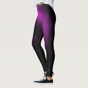 Lila Sunburst-Twirl-Lichter Leggings