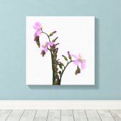 Lila Sundew-Blume Leinwanddruck (Insitu (Holzboden))