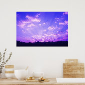 Lila Sunrise Poster (Küche)