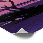 Lila Sunrise Poster (Ecke)