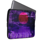 Lila Sunset | Abstraktes Bild 3 Laptopschutzhülle (Vorne Rechts)