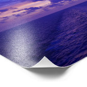 Lila Sunset Fotodruck (Ecke)