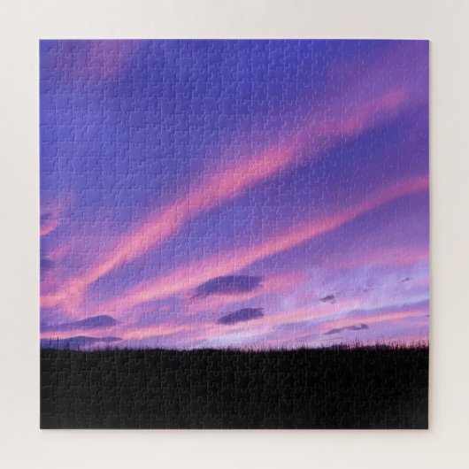 Lila Sunset Jigsaw Puzzle (Vertikal)