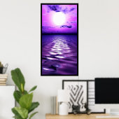 Lila Sunset Poster (Heimbüro)