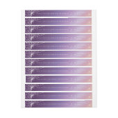 Lila Sunset Spider Web-Adressetikett (Bogen)