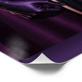 Lila Superheld: Urban Fantasy Poster (Ecke)