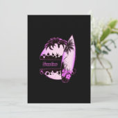 Lila Surfer Einladung (Stehend Vorderseite)