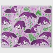 lila süße Tier Geschenkpapier (Flach)